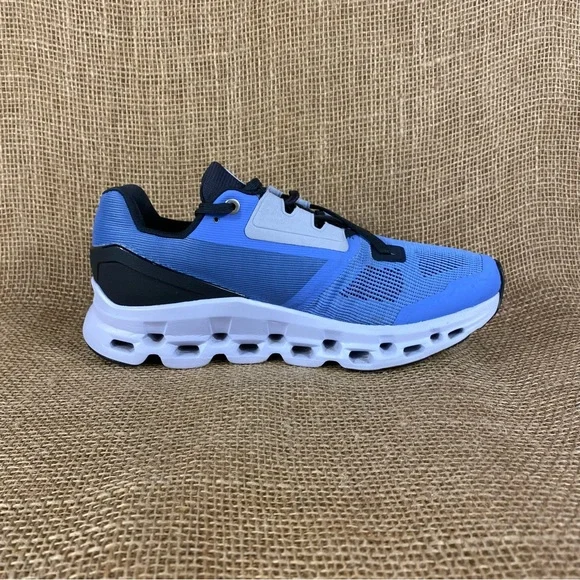 🛑SOLD🛑   ON CLOUD running shoes On Cloudstratus 2.0 blue black cloudtec size 8 - Picture 3 of 10